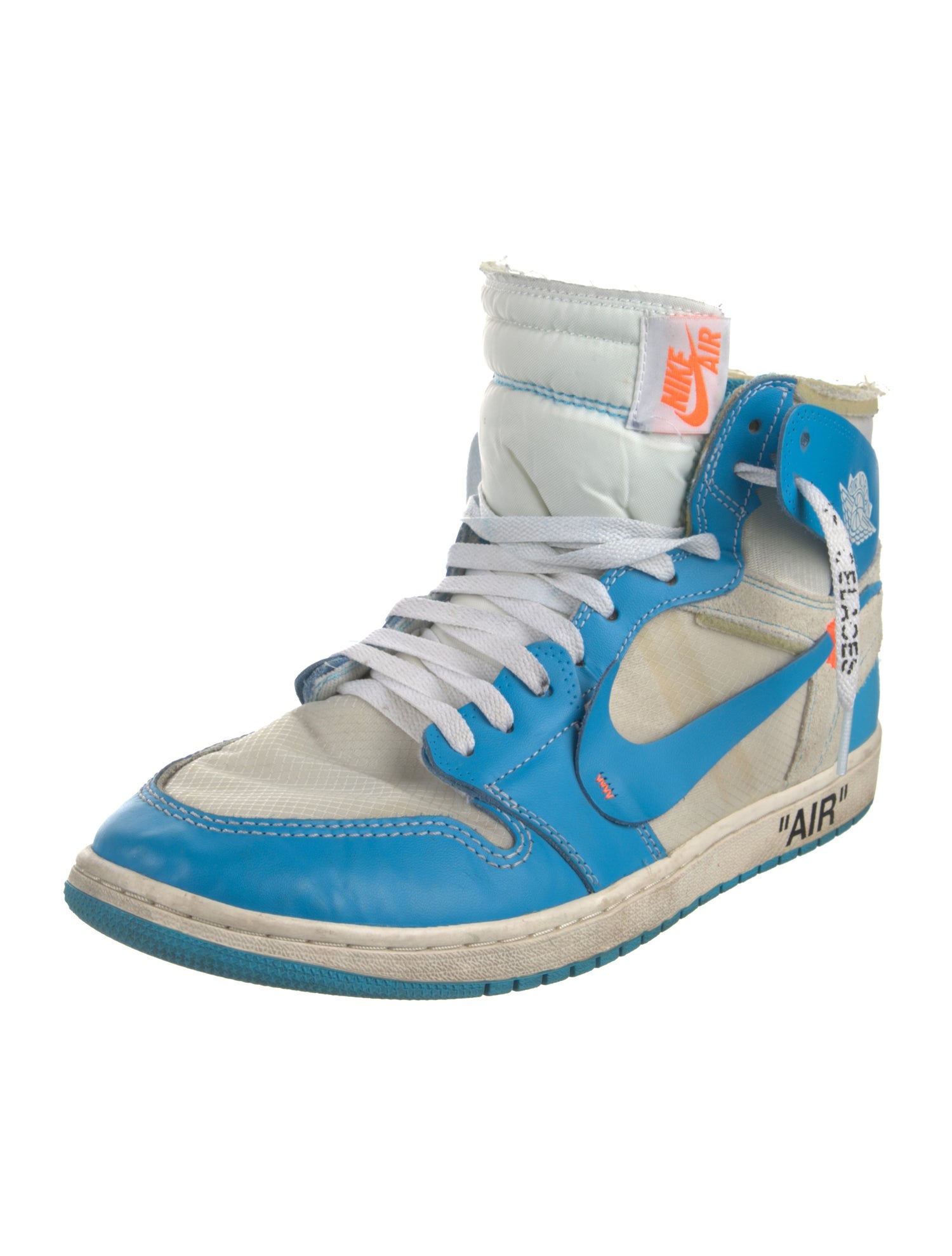 Off-White x Jordan 1 Retro High 'University Blue' Sneakers